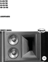 Klipsch KW-120-THX - Owners Manual 